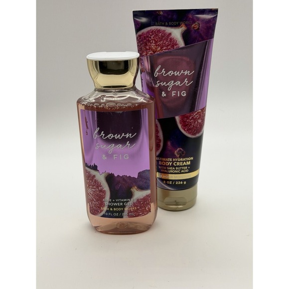 Bath & Body Works Other - 2 PC BATH and BODY WORKS Brown Sugar & Fig Body Cream and Shower Gel Wash